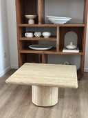 Travertine salontafel vintage