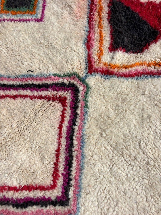 Image 1 of Tapis marocain moderne et coloré 200x300 cm, authentique tapis marocain, tapis berbère