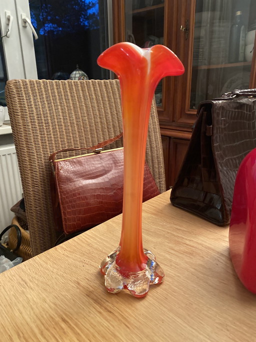 Murano Glas Vase 70s