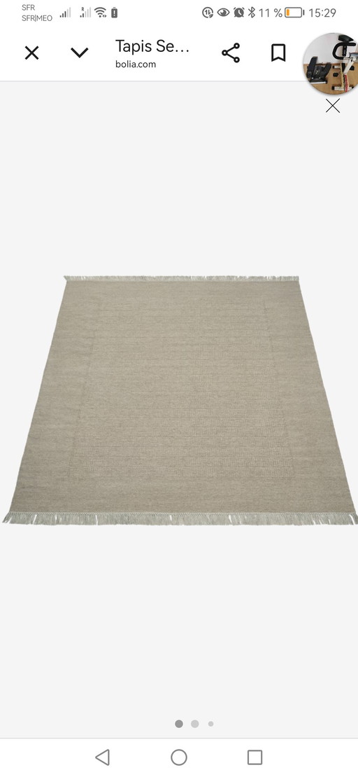 Alfombra nueva 100% lana, 2,50 x 3,50 m