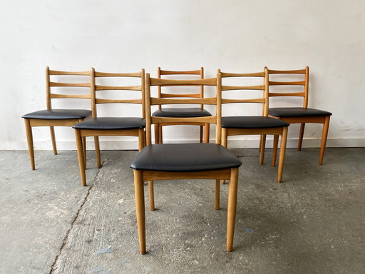 Ensemble de 4 chaises de salle à manger Mid Century 1970 par Schreiber Furniture