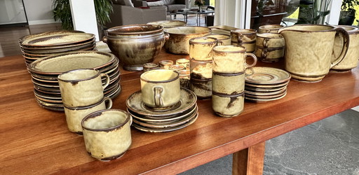 68-Delig Vintage Servies Van Suisse Langenthal (Savanna Sahara)