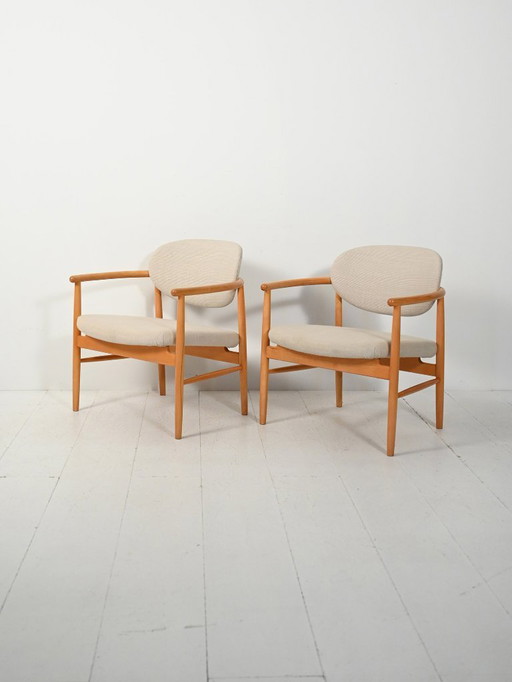 Pair of “Pluto” armchairs by Alf Svensson