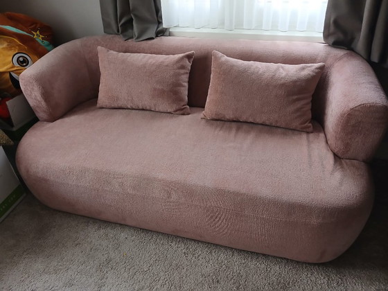 Image 1 of Roze organische  2-zitsbank Jenny chenille Naduvi