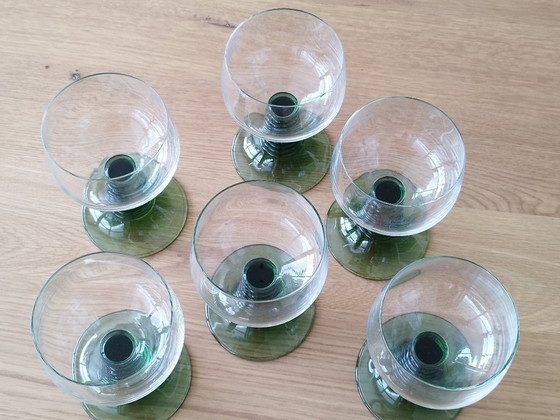 Juego de 6 copas de vino Roemer., Vasos y jarras, Vidrio, Verde (foto 3 de 5)