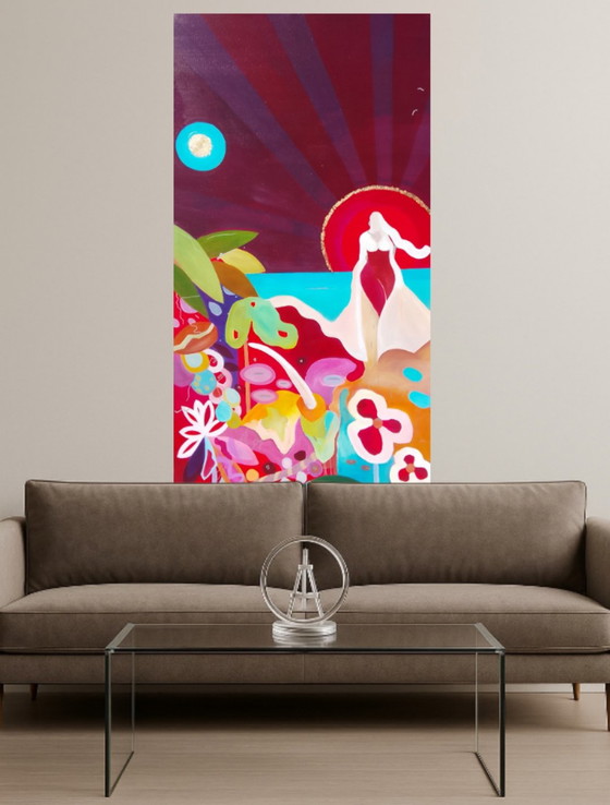 Acrylic painting #Bloom 70x140cm – joart, Paintings & Drawings, Canvas (photo 10 of 15)