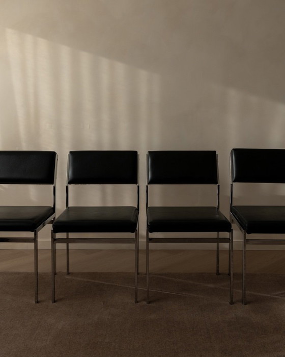 Image 1 of Pastoe SM07 Eetkamerstoelen (set van 4) van Cees Braakman - Nederlands Modernist