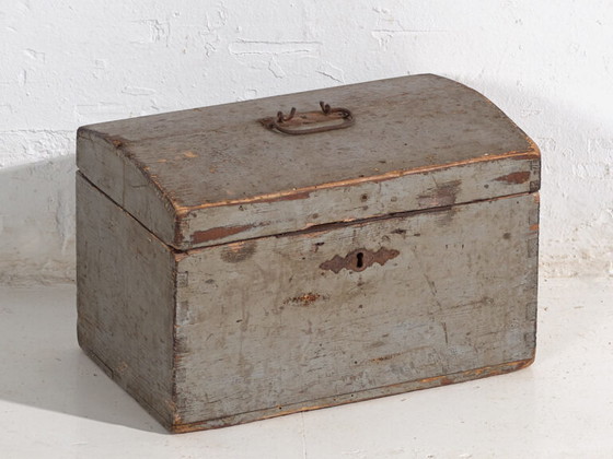 Kleine antike graue Truhe (ca. 1900) #69 – Kommoden, Rustic (photo 18 of 40)