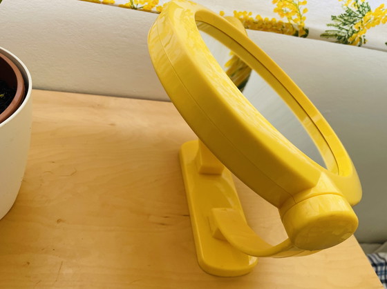 Image 1 of Specchio da salotto ingranditore girevole bifacciale in stile moderno di metà secolo