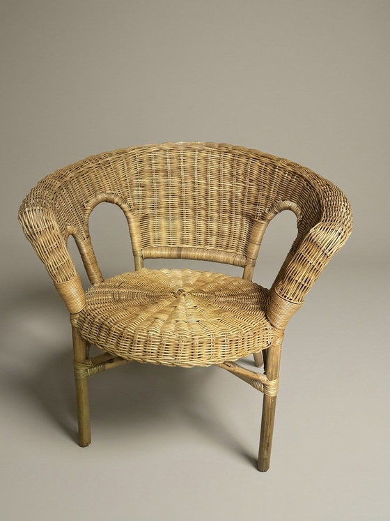 Image 1 of Vintage rattan armchair