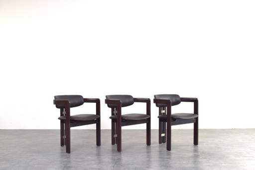 Chaises Pampelune d'Augusto Savini pour Pozzi, ensemble de 3 – fauteuils, Wood (photo 2 of 20)