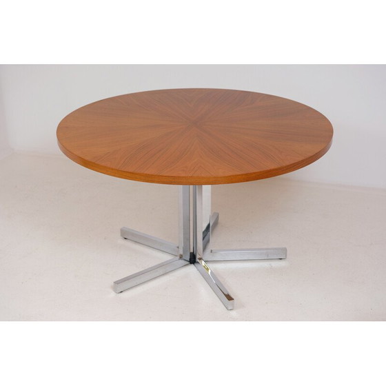 Image 1 of Round vintage dining table for 6 people, rosewood by Kondor Mobel Perfektion, 1970