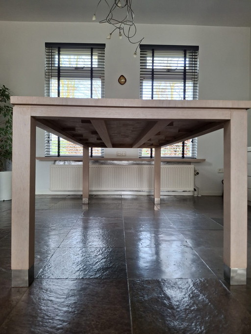 Table de salle à manger Kops White Oak Van Van Rossum 210 cm