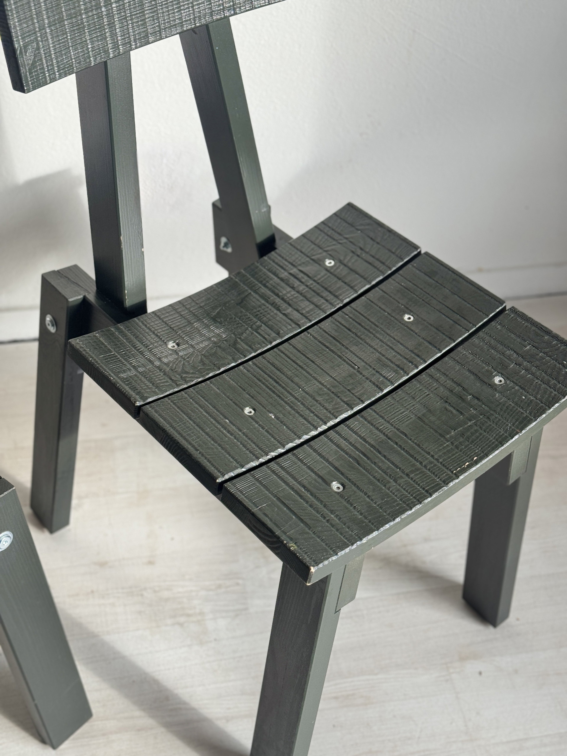 Chairs Ikea Industriell Piet Hein Eek dark green | €295 | Whoppah