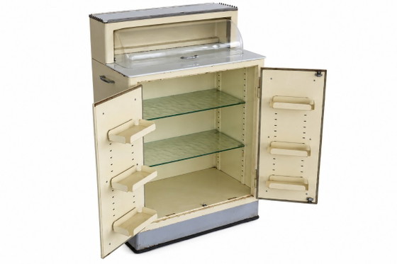 Mobile Farmacia Vintage | Armadietto Medicinali | Anni '50 | Danese – Credenze con vetrina, Glass (photo 3 of 8)