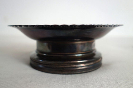 Image 1 of Coquillor butter dish in silver-plated metal, 1950s/60s