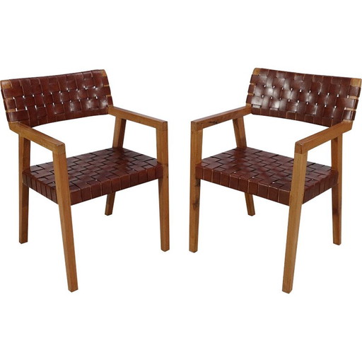 Coppia di poltrone vintage "Boss" di O. De Schrijver