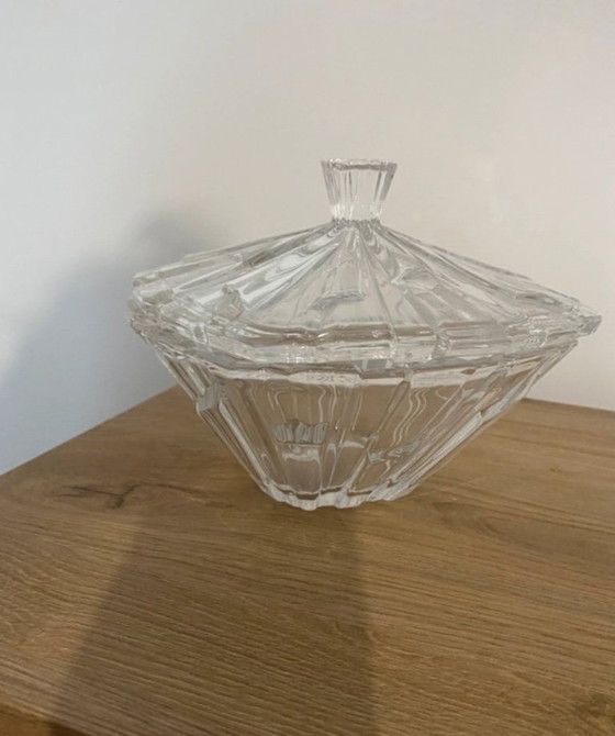 Image 1 of Crystal bonbonniere with lid