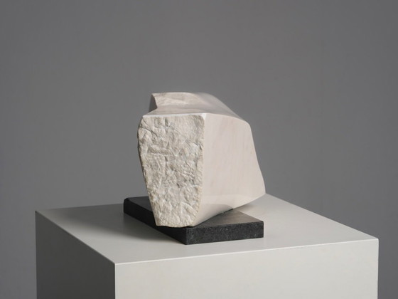 "Noise" Sculpture abstraite en marbre sculpté, Pays-Bas, années 1990 – Marble, Vintage (photo 3 of 10)