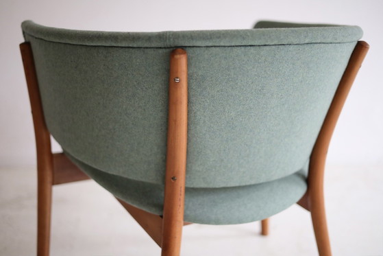 Vintage Rondell Armchair Erik Wørts 1950s – Wood, Textile (photo 9 of 9)