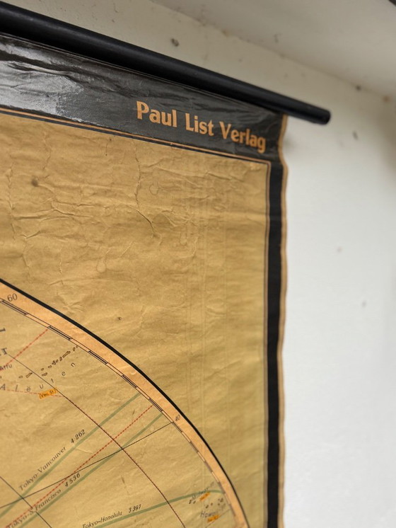 Image 1 of Karl Wenschow Mappa su tela tedesca degli anni '50