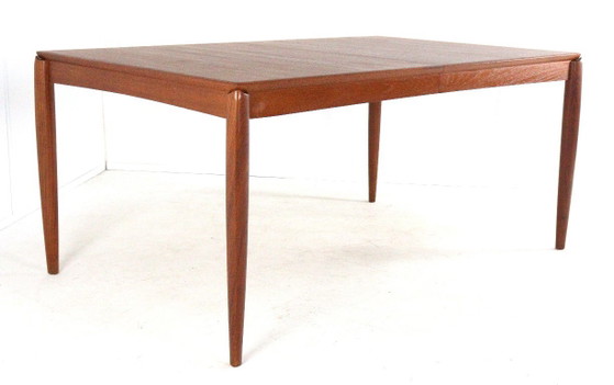 Image 1 of H.W. Klein for Bramin rectangular extendable dining table XL vintage Danish design