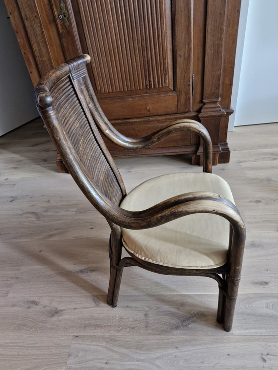 Image 1 of Vintage Manou Rattan Lounge Chair