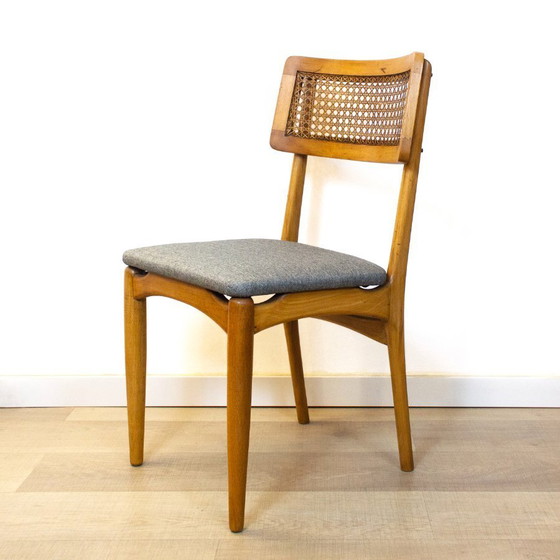 Image 1 of Chaises de salle à manger Mid Century, Espagne, années 1950, ensemble de 4