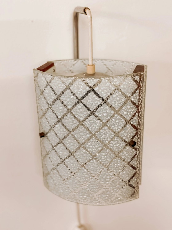 Applique Mid-Century in vetro, anni '60 – Cristallo, Mid Century Modern (photo 5 of 9)