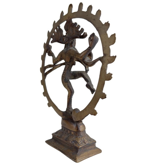 Shiva Nataraja indiano in bronzo e realizzato manualmente. – Sculture, Bronze, Brass (photo 4 of 10)