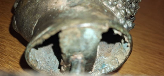 Tête de Bouddha en Bronze, Sculptures, Bois, Noir (photo 9 sur 9)
