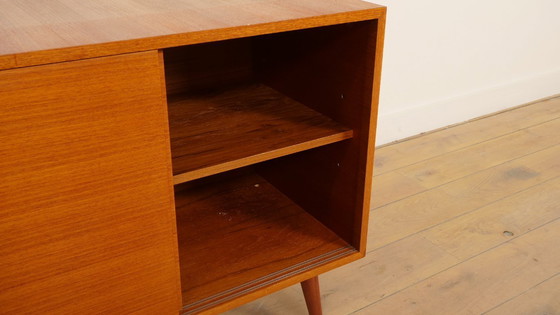 Image 1 of Vintage Cabinet With Sliding Doors | Audio Furniture | Teak