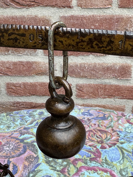 Image 1 of ⚖️ Tuscan Brass Scale | Italy | 1930–1940