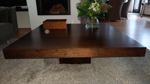 Table basse Schuitema wengé 110 x 110 cm