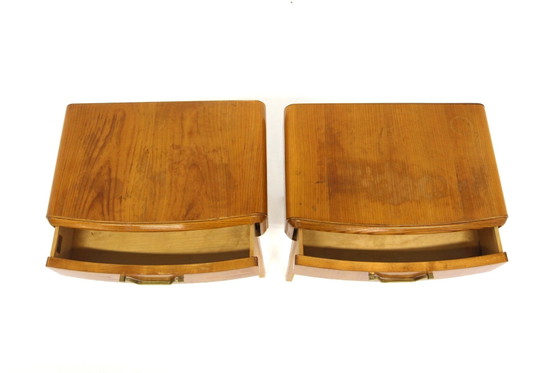 Tables de Chevet Maj par Axel Larsson, Sweden, 1950, Set de 2, Larsson (Axel), Tables de nuit, Métal (photo 3 sur 4)