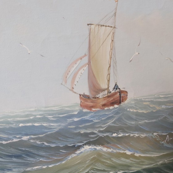 Image 1 of John Ambrose (1931–2010). Sailing Ships on the High Seas.