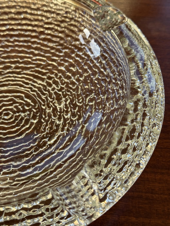 Image 1 of Vaschetta/posacenere in vetro pesante vintage della metà del secolo scorso 1960/70