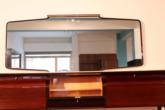 Image 1 of Credenza di metà secolo di Osvaldo Borsani, mogano, palissandro e onice, Italia, anni '50
