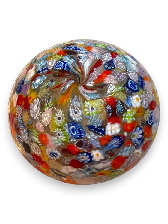 Image 1 of Murano DOGI Millifiori vaas, gemaakt in Italië. Echt Murano, geen reproductie.