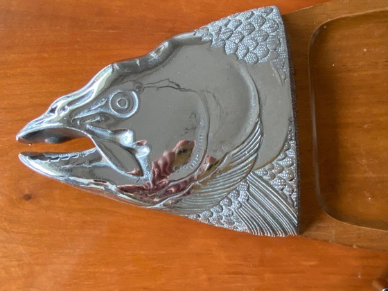 Image 1 of Tabla para servir pescado de caoba