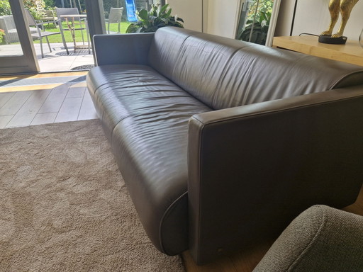 Rolf Benz Ledersofa Dreisitzer.
