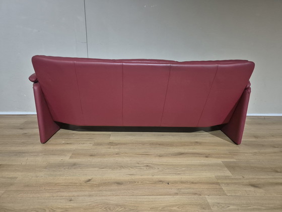 Image 1 of Leolux Catalpa - 3-seater sofa - Red - Leather - Design