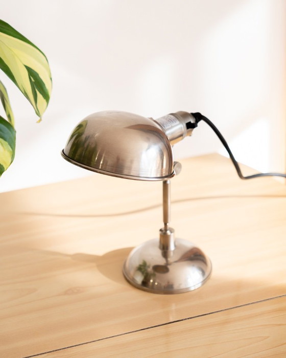 Image 1 of Lampe de bureau Habitat Tommy – Vintage années 1990, métal chromé poli