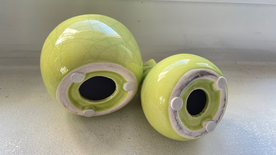 Image 1 of POMME POIRE Céramique Effet Craquelé