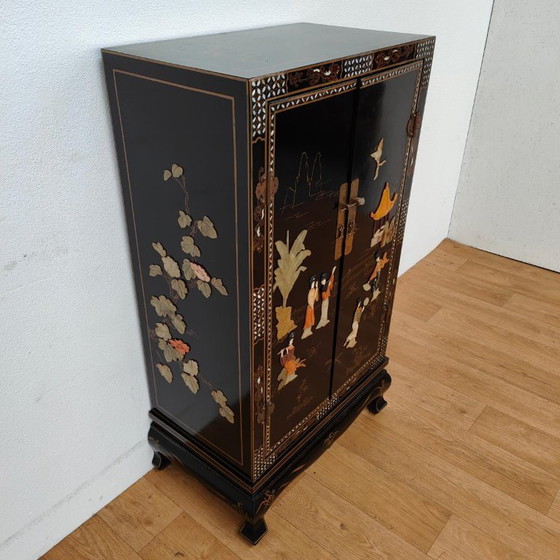 Vintage Chinese bruidskast servieskast buffetkast Chinoise – Buffetkasten, Wood (photo 9 of 18)