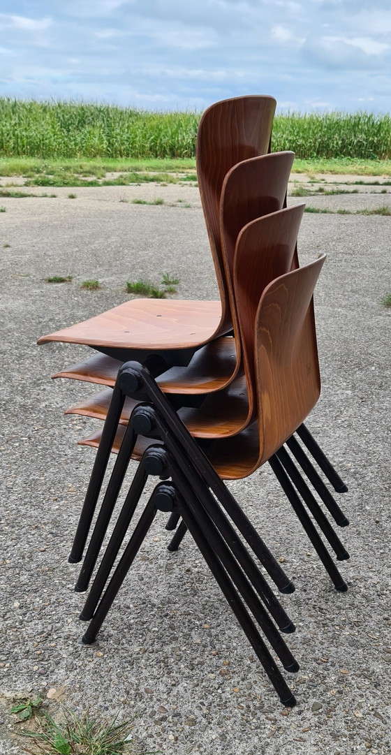 Image 1 of 4X Galvanitas Thur Op Seat Chairs d'école