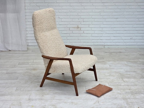 1960s, Danish design by Alf Svensson, genuine sheepskin, reupholstered. – Armchairs, Other (photo 19 of 24)