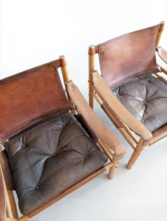 Image 1 of 2x Arne Norell 'Sirocco' Safari Chairs