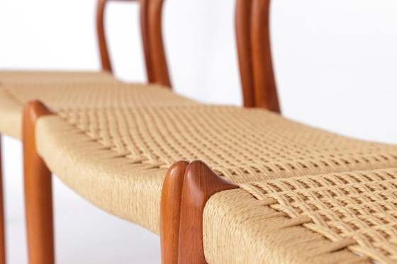 Image 1 of 4 de 8 Sillas de comedor Niels Otto Møller Modelo 78 | Teca danesa, estilo moderno de mediados de siglo | 1968