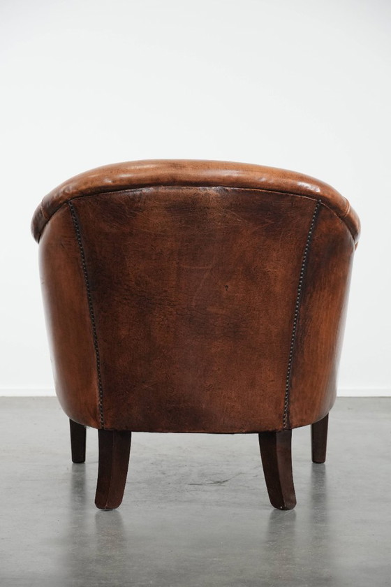 Image 1 of Club-Sessel aus Schaffell mit wunderschönen Farben und bequemem Sitz